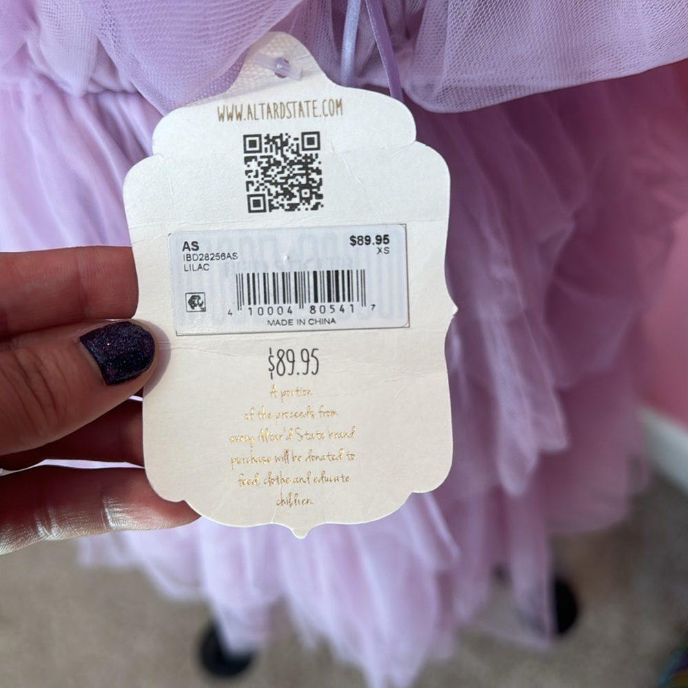 Altard state lilac tulle dress - Picture 3 of 5